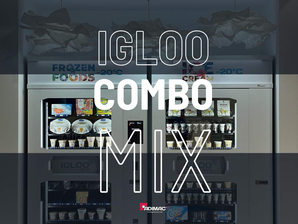 vending machine per gelati, surgelati e prodotti freschi