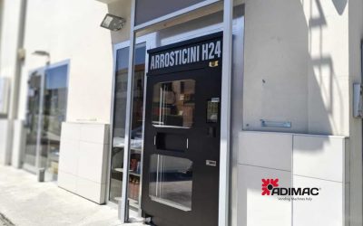 Il distributore automatico di arrosticini H24 è firmato Adimac